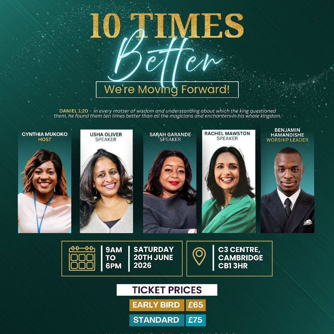 10 Times Better. Rekindle Women's Conference 2026 official flyer