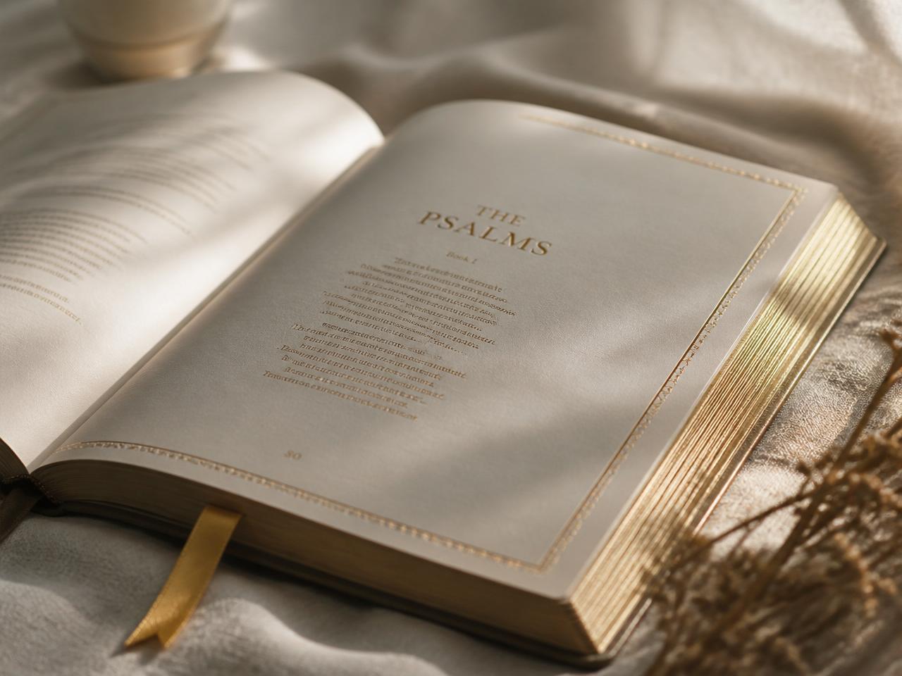 An open Bible prepared for teaching